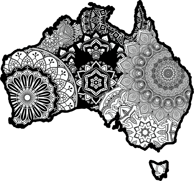 Australia Country Mandala