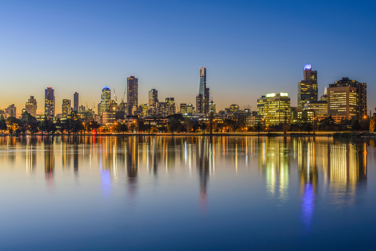 Sunset, Melbourne.